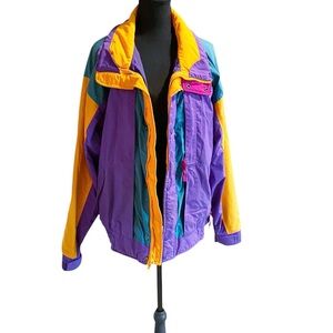 Colorblock Vintage Woolrich Windbreaker Jacket Size Medium